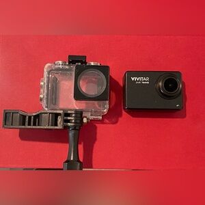 Vivitar DVR 794HD Black Action Camera with Waterproof Case